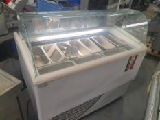 * Interlevine serve over ice cream counter - 1300w x 800d x 1250h