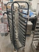 * tray clearing trolly on castors