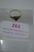 Gold Ring with Worn Markings ~1.28g Size: K