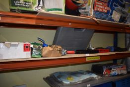 *Contents of Shelf to Include Assorted Power Tools, 3-in-1 Tool Kits, Impact Socket Gun, etc. (