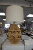 *Basket Weave Table Lamp
