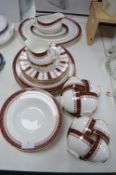 Royal Doulton Caspian Part Dinner Service 40+pcs