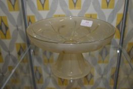 Art Deco Pressed Glass Fruit Bowl