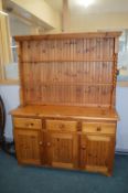Pine Dresser with Three Cupboard and Three Drawers