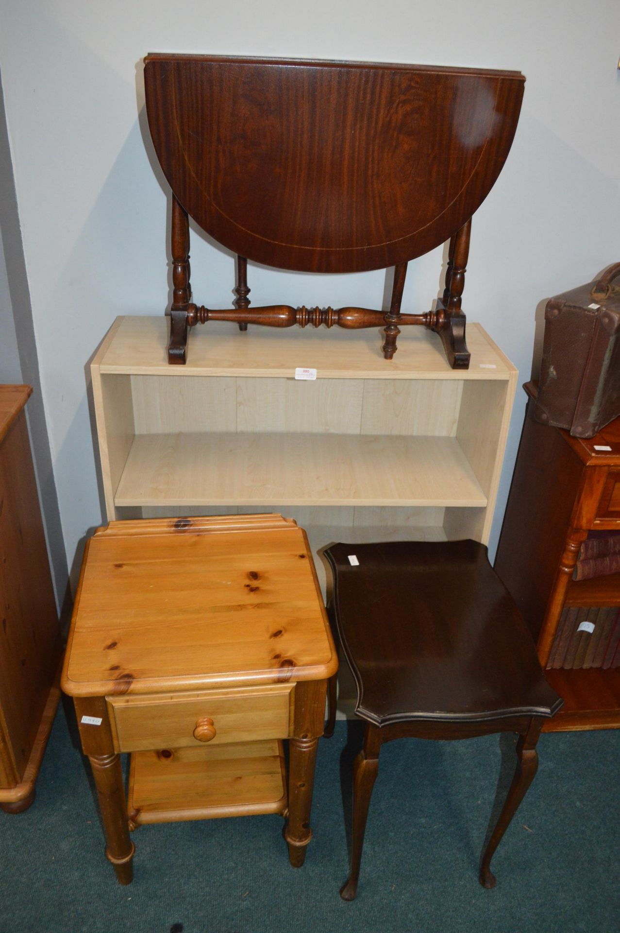 Shelves and Three Small Tables