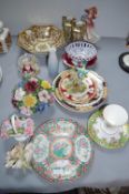 Decorative Plates, Porcelain Posy Baskets, plus Fi