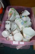 Box of Vintage Pottery Tea Sets by Marlborough War