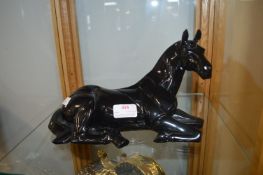 Black Horse Figure