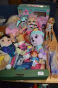 Dolls, Soft Toys, and Three Barbie Dolls, et.