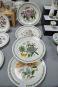 Four Portmeirion Britannic Garden Large Plates