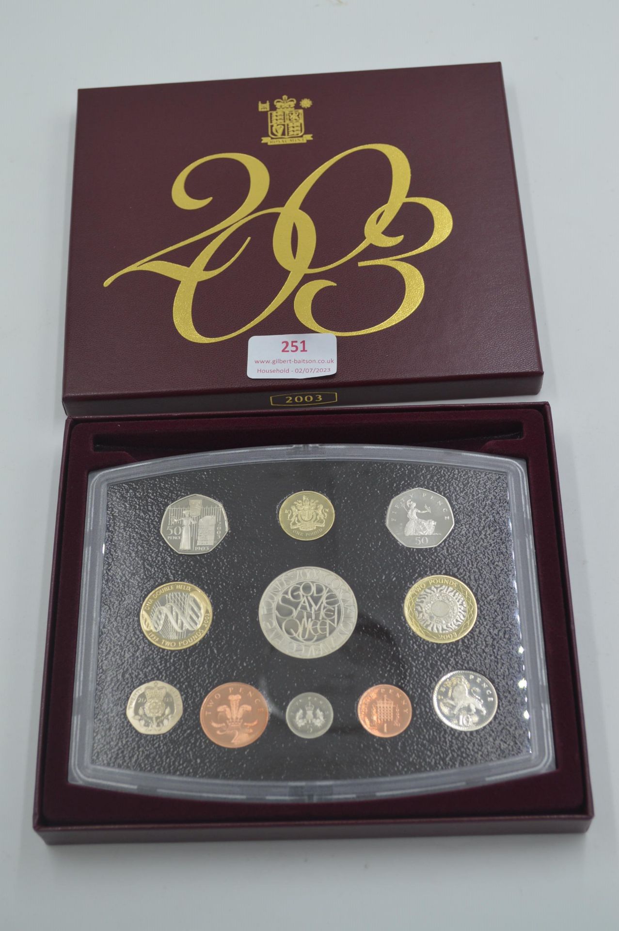 Royal Mint 2003 UK Proof Coin Set