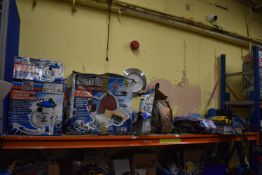 *Contents of Shelf to Include various Clarke and Other Power Tools, Woodworking Sanders,