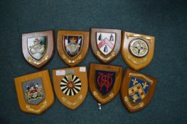 Eight Heraldic Shields Including Royal Air Force e
