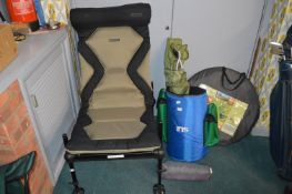 Folding Camp Chair by Korum, plus Small Folding Ch