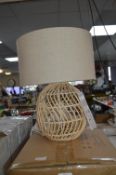 *Wicker Table Lamp