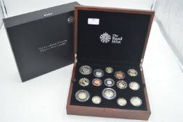 Royal Mint 2014 UK Premium Proof Coin Set with Pre