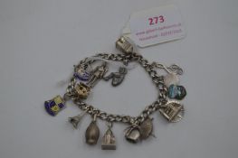 Mixed Silver Charm Bracelets: Sterling 925, 800 Co