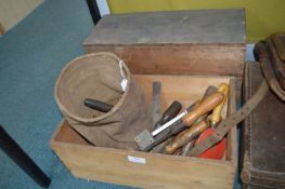 Wooden Boxes and Vintage Tools