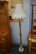 Decorative Standard Lamp with Cream Shade