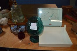 Vintage Drink Stands, Goblets, Kitchen Scales, and