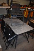 *Patio Table with Six Folding Chairs (salvage)
