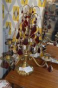 Red Lustre Candelabra