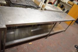 *Stainless Steel Preparation Table ~290x60x84cm