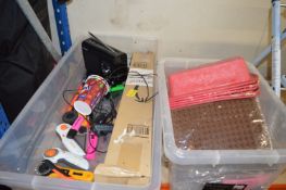 *Two Boxes of Wax Moulds, Cutters, Pens, Digital Radio, etc.