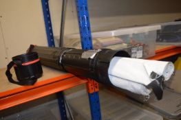 *Large Telescoping Black Case Containing Three Rolls of Material