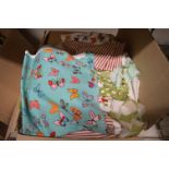 *Box of Assorted Fabric