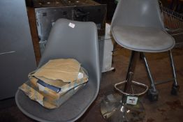 *Two Grey Swivel Chairs (salvage)