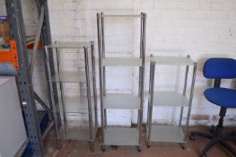 Three Glass Display Units