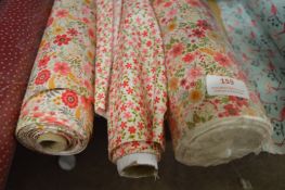 *Three 45” wide Rolls of Flower Pattern Material (mixed lengths)