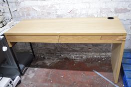 Office Desk with Two Drawers 140x50x75cm