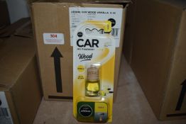 Two Boxes of 24 Aroma Car Leaf XXL New Car Air Fresheners, and One Box of 20 Aroma Car Wood