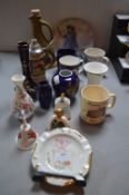 Decorative Pottery vases etc. Including Hull Royal