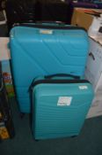 *American Tourister Jet Driver Large Travel Case plus Carry-On (both missing a wheel)