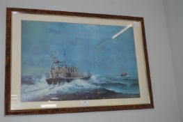 Adrian Thompson Framed Bridlington Lifeboat Print