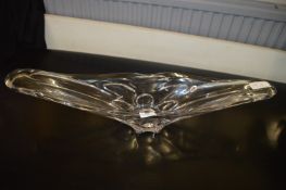 Vintage French Crystal Glass Display Bowl