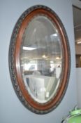 Victorian Oval Beveled Edge Mirror