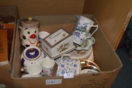 Vintage Pottery Plates, Teapots, etc.