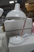 *White & Copper Adjustable Desk Lamp