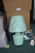 *Four Mint Green Table Lamps