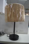 *Raffia Table Lamp