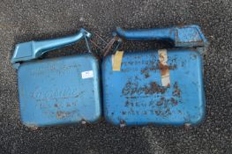 Two Vintage Eversure Petrol Cans