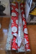 *Four Rolls of Double-Sided Christmas Wrap
