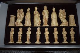 *The English Civil War Chess Set with Chessboard