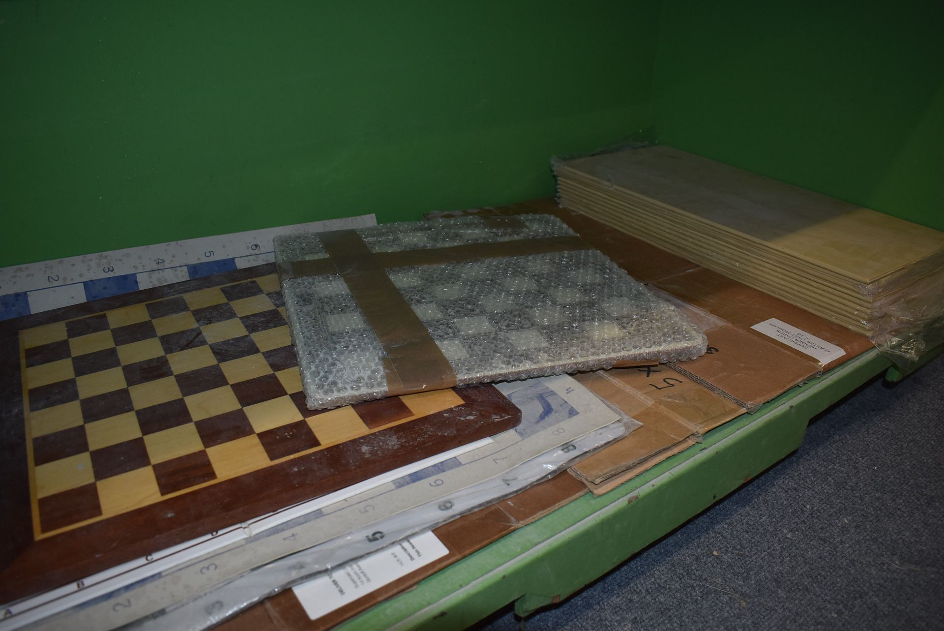 *Content of Shelf to Include Assorted Chessboards
