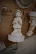 *Young Boy in Fireman Outfit Cast ~17.5” tall, 9” diameter