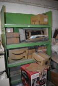 *Five Stackable Green Shelf Boxes ~44”x20.5”x16” (Collection by appointment, contents not included)